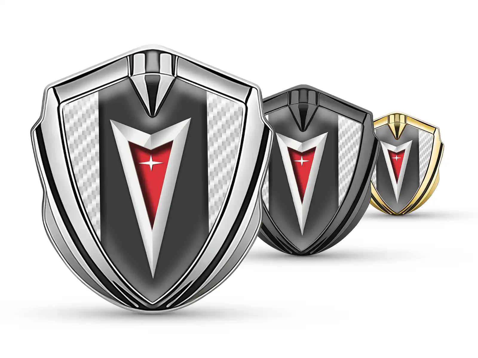 Pontiac Domed Emblem Badge Luxury Design Alloy Finish